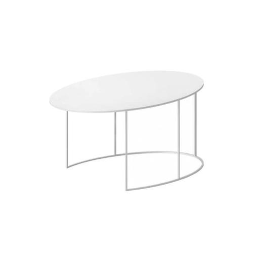 Zeus Slim Irony Oval Coffee Table