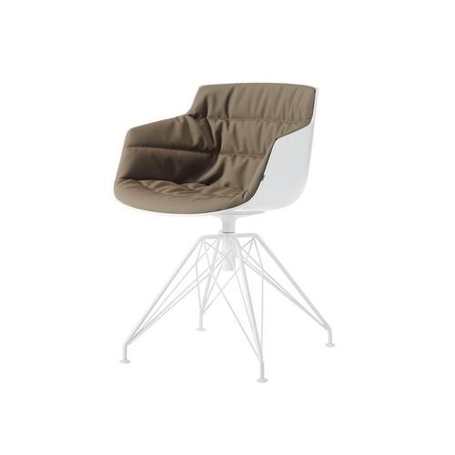 Mdf italia Flow Slim Armchair Upholstered Frame LEM