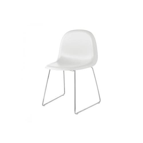 구비 Gubi 3D Dining Chair Frame Sledge Chrome