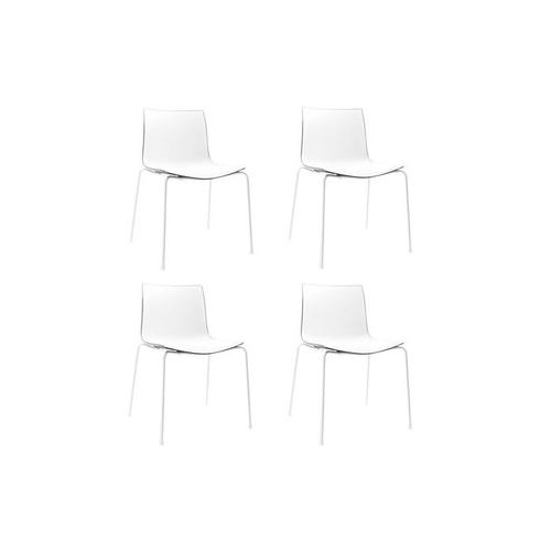 아르페르 Arper Catifa 46 0251 Chair bicoloured Set Of 4
