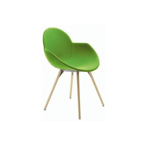 Infiniti Cookie Armchair upholstered with Wood Frame