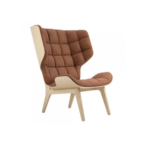 Norr 11 Mammoth Lounge Chair Leather Natural Oak Base