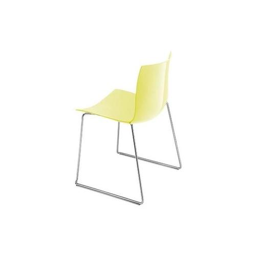 아르페르 Arper Catifa 46 0278 Chair Unicoloured Skids Chrome