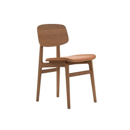 Norr 11 NY11 Dining Chair Leather Smoked Oak Base