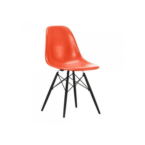 비트라 Vitra Eames Fiberglass Side Chair DSW Black Maple