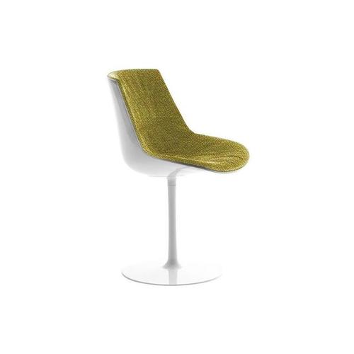 Mdf italia Flow Swivel Chair Round Base Upholstered