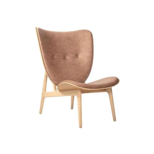 Norr 11 Elephant Lounge Chair Leather Natural Oak Frame