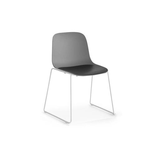 라팔마 Lapalma S310 Seela Chair with Skid Frame White