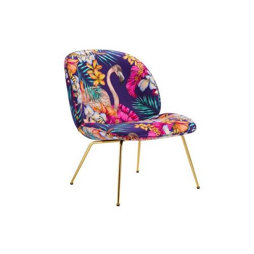 구비 Gubi Beetle Lounge Chair Fabric Brass Base