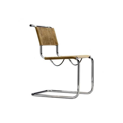 Thonet S 33 Pure Materials Cantilever Chair buffalo leather