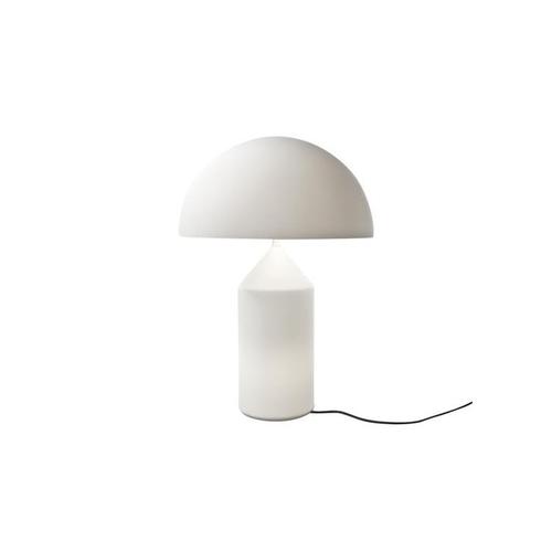 올루체 Oluce Atollo Table Lamp Glass White