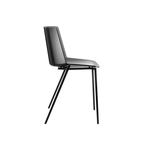 Mdf italia Aiku Chair Wedge-Shaped Base Graphite Grey