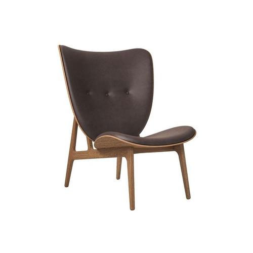 Norr 11 Elephant Lounge Chair Leather Smoked Oak Base