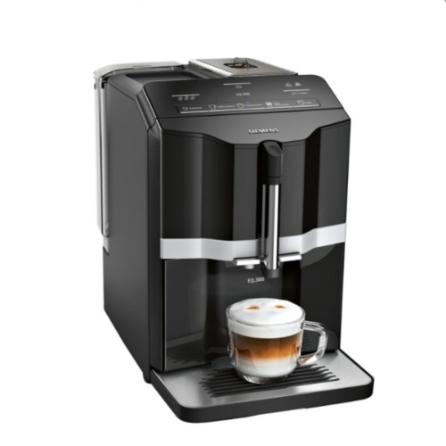 지멘스 EQ.300 s100 TI351509DE black 전자동 커피머신 가정용 사무실용 원터치 라떼머신 독일